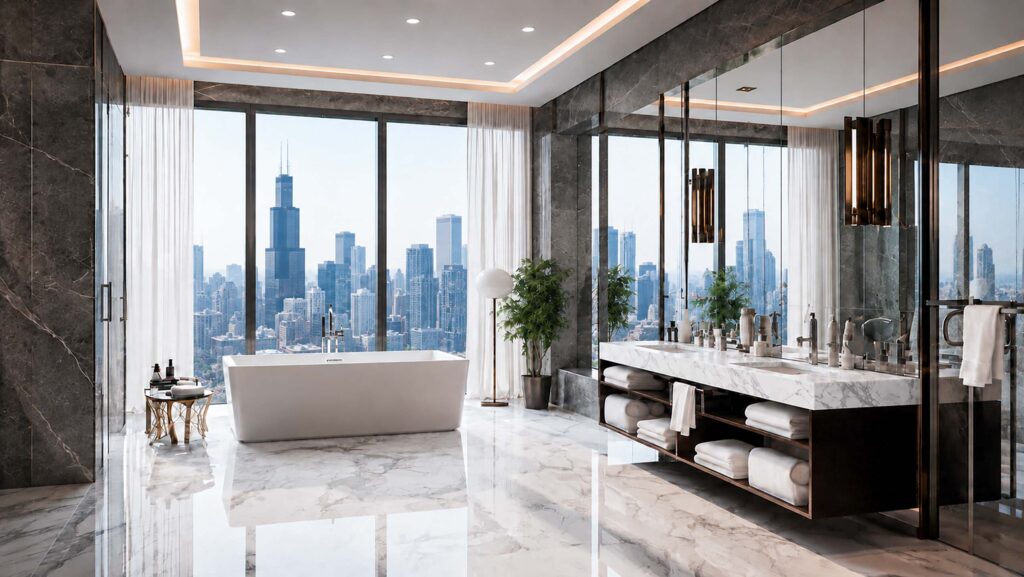 Materbathroom chicago high rise
