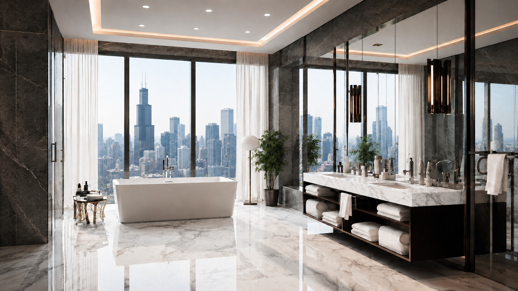 Materbathroom chicago high rise