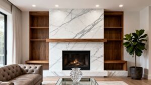 Statuario-marble-fireplace