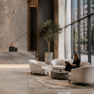 CMD-Contemporary-Gray-Red-Vein-Stone-Lobby-4K