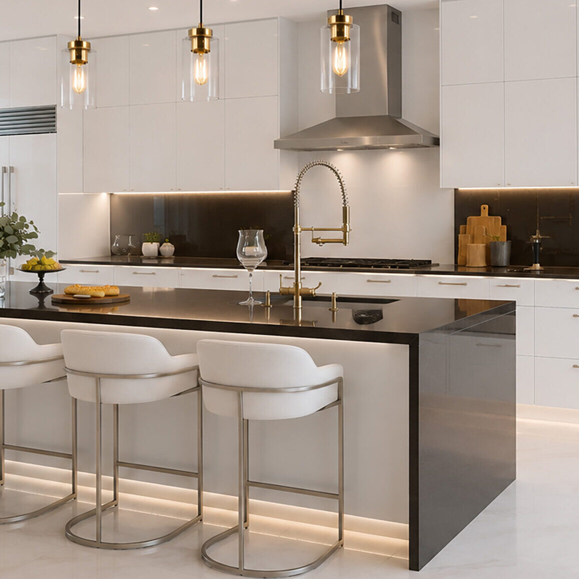 Cropped cropped cropped silestone brown kitcehn with island